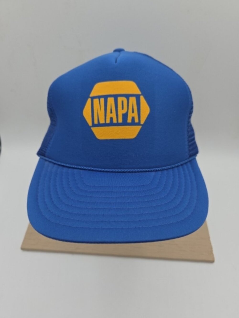 Vintage NAPA Trucker Hat Blue Mesh Snapback Nissin Made In Philippines